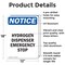 Signmission Hydrogen Dispenser Emergency Stop, 12 in W x Rectangle, Aluminum OS-2PACK-NS-A-1218-V-13570 - alternate 6